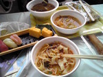 親父の握る生寿司 と 刀削坦々麺 (たべかけ)